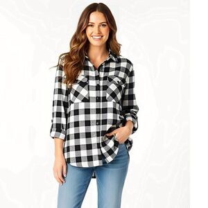 Madewell Womens Button Down Shirt Sz Small Flannel Lumberjack Cabin Core Grunge